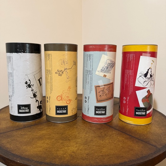NEW 4 Disney Brothers Studios Canisters From the Disney Backstage Collection - Picture 4 of 16